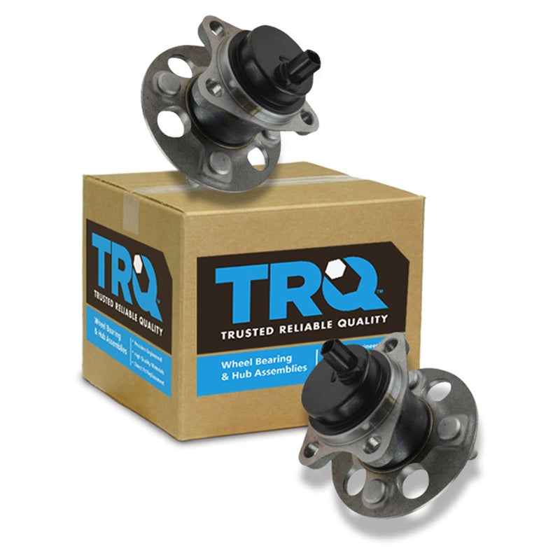 TRQ 2 Piece Rear Wheel Bearing & Hub Assembly Set Compatible with 2013 Scion iQ 2012-2019 Toyota Prius C 2007-2014 Yaris - Image 1